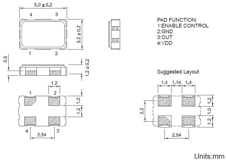 7C SMD CMOS CXO Oscillators TXC Mouser